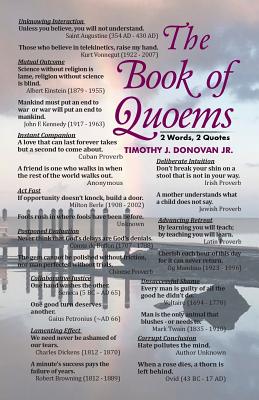 Bild des Verkufers fr The Book of Quoems: 2 Words, 2 Quotes (Paperback or Softback) zum Verkauf von BargainBookStores