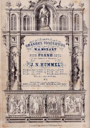 Grandes Concertos arrangées pour Piano avec Cadences et ornements par le celebre J.N.Hummel. N°1....