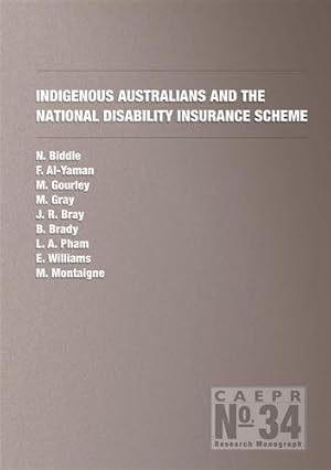 Imagen del vendedor de Indigenous Australians and the National Disability Insurance Scheme a la venta por GreatBookPrices