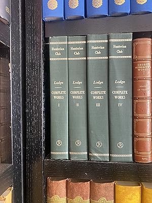 Bild des Verkufers fr The Works of Thomas Lodge in 4 Volumes HUNTERIAN CLUB EDITION zum Verkauf von Mathias Schoen
