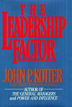 Seller image for The Leadership Factor for sale by WeBuyBooks