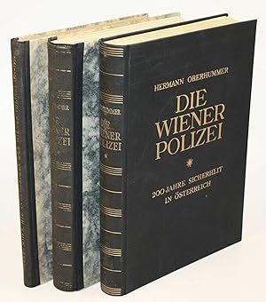 Bild des Verkufers fr Die Wiener Polizei. Neue Beitrge zur Geschichte des Sicherheitswesens in den ehemaligen sterreichisch-ungarischen Monarchie. Bnde I - II und Die Angehrigen der Wiener Polizeidirektion (1754 - 1900). Ein Nachtrag zur Geschichte der Wiener Polizei. zum Verkauf von Antiquariat Gallus / Dr. P. Adelsberger