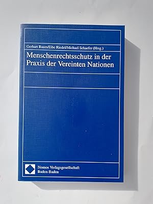 Seller image for Menschenrechtsschutz in Der Praxis Der Vereinten Nationen for sale by Homeless Books