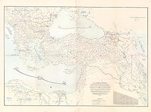 Seller image for DISTANCE-TIME-ROUTE MAP / OTTOMAN EMPIRE: Imperial Guarded Domain for sale by Antiquariat Dasa Pahor GbR