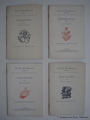 Seller image for Stille Gefhrten. Erlebnisse mit Bchern. 1., 2., 4., 5. Bndchen (vollstndig, das 3. Bndchen ist nicht erschienen). Mit Zeichnungen von Hugo Steiner-Prag. 1. Bndchen: Verheftet. 2. Bndchen: Verrumt. 4. Bndchen: Verboten. 5. Bndchen: Vertauscht. for sale by Antiquariat Hans-Jrgen Ketz