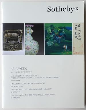 Seller image for Asia Week New York 13-19 September 2013 for sale by Jeff Irwin Books