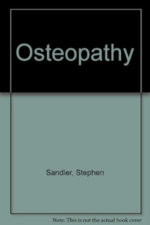 Imagen del vendedor de Osteopathy a la venta por WeBuyBooks