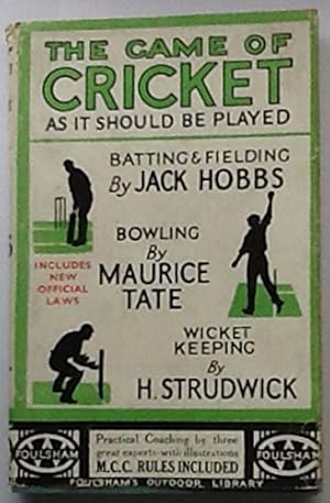 Bild des Verkufers fr The Game Of Cricket As It Should Be Played zum Verkauf von WeBuyBooks