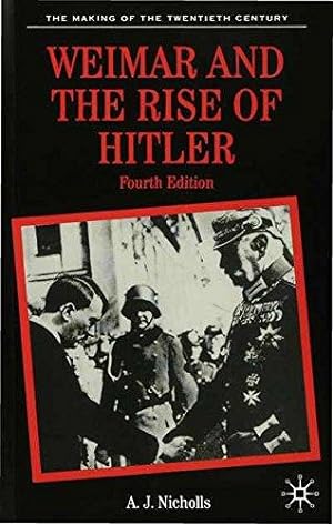 Bild des Verkufers fr Weimar and the Rise of Hitler (The Making of the Twentieth Century) zum Verkauf von WeBuyBooks