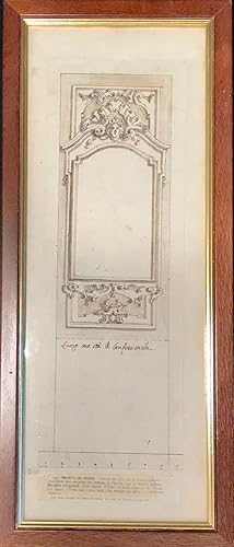 18th century project drawing for a confessional