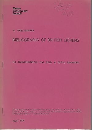 Seller image for A Preliminary Bibliography of British Lichens for sale by Mike Park Ltd