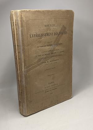 Routine de l'établissement des voûtes ou recueil de formules pratiques et de tables déterminant à...