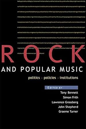 Bild des Verkufers fr Rock and Popular Music: Politics, Policies, Institutions (Culture: Policy and Politics) zum Verkauf von WeBuyBooks
