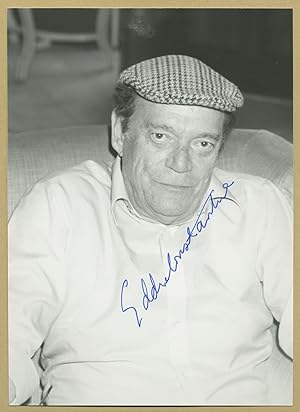 Bild des Verkufers fr Eddie Constantine (1917-1993) - Signed photo - Marseille 1988 zum Verkauf von PhP Autographs