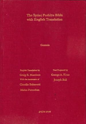 Genesis according to the Syriac peshitta version with english translation - Craig E. Morrison