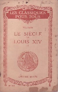 VOLTAIRE : Le siècle de Louis XIV – Librairie Occitania