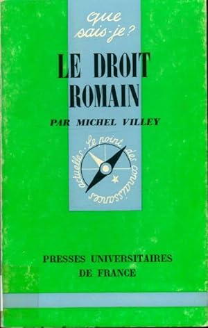 Bild des Verkufers fr Le droit romain - Michel Villey zum Verkauf von Book Hmisphres