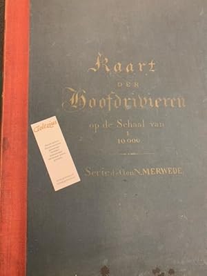 Kaart van de hoofdrivieren op de schaal van 1:10.000: serie de O. en N. Merwede: Kaart van de riv...