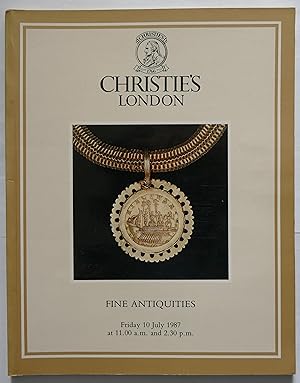 Christie's FINE ANTIQUITIES. Friday 10 July 1987
