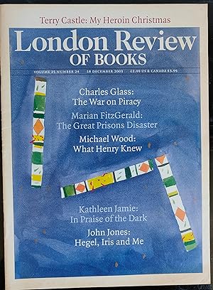 Imagen del vendedor de London Review Of Books 18 December 2003 a la venta por Shore Books