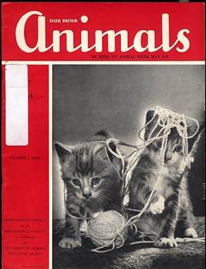 Bild des Verkufers fr OUR DUMB ANIMALS 5 1964 MA SPCA: Quest for Flight; Ship's Cats & Dogs; &c zum Verkauf von The Jumping Frog
