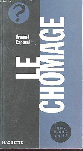 Seller image for Le chmage for sale by WeBuyBooks