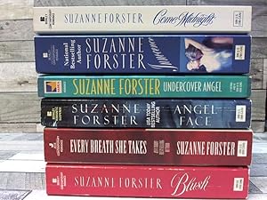 Seller image for 6 Suzanne Forster Romantic Novels (Blush, Innocence, Come Midnight, every Breath She Takes, angel Face, Undercover Angel) for sale by Archives Books inc.