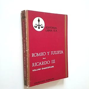 Imagen del vendedor de Romeo y Julieta - Ricardo III a la venta por MAUTALOS LIBRERA