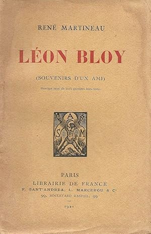 Bild des Verkufers fr Lon Bloy. Souvenirs d'un ami. zum Verkauf von Librairie Les Autodidactes - Aichelbaum