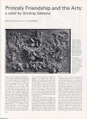 Seller image for Grinling Gibbons, Princely Friendship and the Arts. An uncommon original article from Apollo, International Magazine of the Arts, 1971. for sale by Cosmo Books