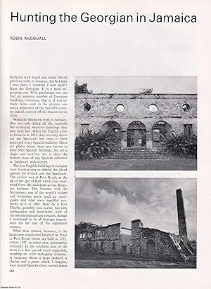 Immagine del venditore per Hunting the Georgian Buildings in Jamaica. An uncommon original article from Apollo, International Magazine of the Arts, 1971. venduto da Cosmo Books