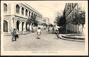 Ansichtskarte Djibouti, La Rue du Ras Makonnen