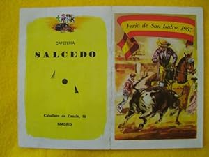 Programa de Mano - playbill Bulls : PLAZA DE TOROS DE MADRID. Feria de San Isidro 1967