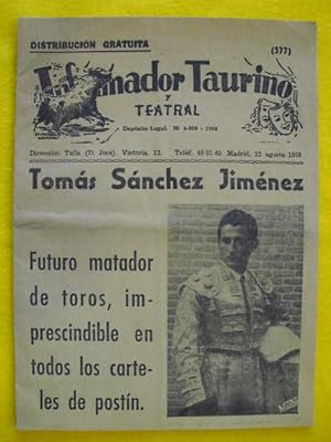 INFORMADOR TAURINO Y TEATRAL. 22 Agosto 1959