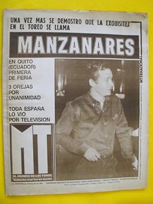 EL MUNDO DE LOS TOROS. MT. Nº 828. Noviembre 1981