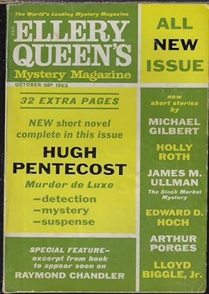 Immagine del venditore per ELLERY QUEEN'S Mystery Magazine: October, Oct. 1963 venduto da Books from the Crypt