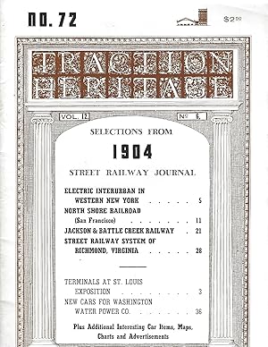 Traction Heritage Vol. 12 No. 6 Selections from 1904 Street Railway Journal