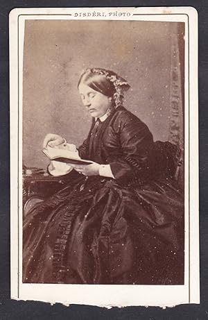 Seller image for Comtesse Maxime de Monspey / Portrait CDV Foto Photo vintage noblesse Adel for sale by Antiquariat Steffen Vlkel GmbH