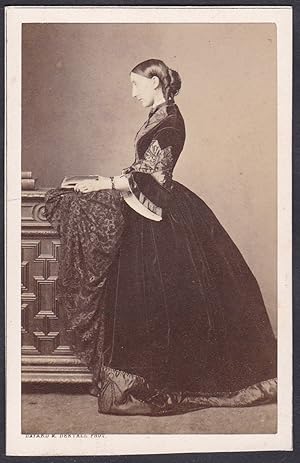 Claire Melanie Jaubert (1832 - 1910) Comtesse Benoist d'Azy / Portrait CDV Foto Photo vintage nob...