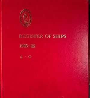 Bild des Verkufers fr Register of Ships 1985 - 86, A - G zum Verkauf von WeBuyBooks