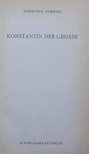 Seller image for KONSTANTIN DER GROSSE. for sale by Antiquariat Bookfarm