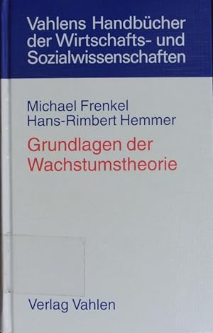 Immagine del venditore per Grundlagen der Wachstumstheorie. venduto da Antiquariat Bookfarm