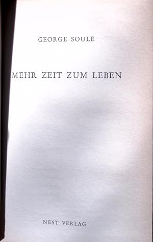 Seller image for Mehr Zeit zum Leben. for sale by Antiquariat Bookfarm
