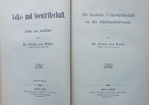 Imagen del vendedor de Volks- und Seewirthschaft. Reden und Aufstze. a la venta por Antiquariat Bookfarm