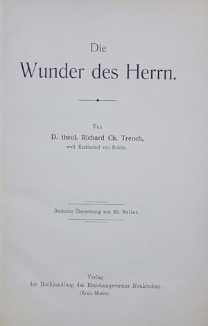 Image du vendeur pour Die Wunder des Herrn. mis en vente par Antiquariat Bookfarm