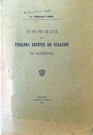 UN PO PIÙ DI LUCE SUL PROBLEMA GENETICO DEI NURAGHES DI SARDEGNA