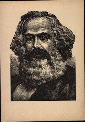 Bild des Verkufers fr Knstler Ansichtskarte / Postkarte Stratil, Philosoph, Nationalkonom und Gesellschaftstheoretiker Karl Marx zum Verkauf von akpool GmbH