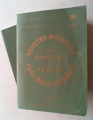 Registro-Matricula de Caballos y Yeguas Pura Raza Espanola. Tomo XX: Anos 1995 y 1996. 2 Bde.