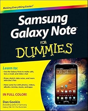 Imagen del vendedor de Samsung Galaxy Note For Dummies a la venta por WeBuyBooks