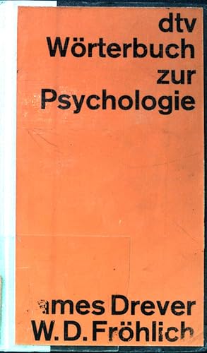 Image du vendeur pour dtv-Wrterbuch zur Psychologie. mis en vente par books4less (Versandantiquariat Petra Gros GmbH & Co. KG)